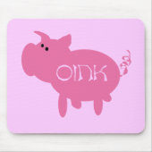 Oink rosa Schwein-T-Shirts und Geschenke Mousepad (Vorne)
