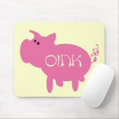 Oink rosa Schwein-T-Shirts und Geschenke Mousepad (Mit Mouse)