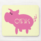 Oink rosa Schwein-T-Shirts und Geschenke Mousepad (Vorne)