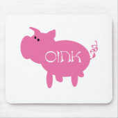 Oink rosa Schwein-T-Shirts und Geschenke Mousepad (Vorne)