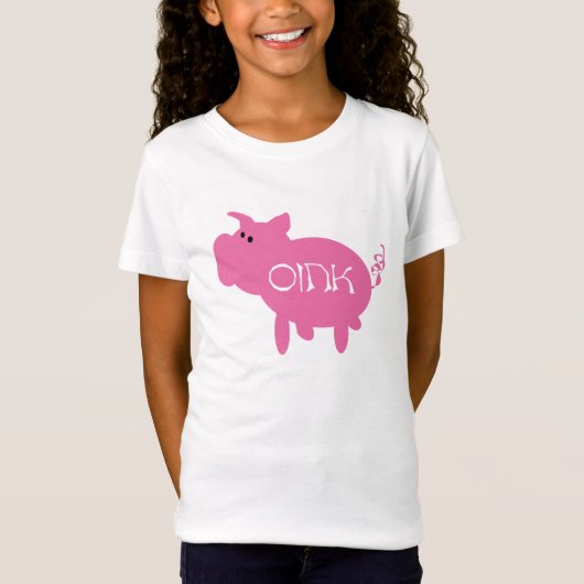 Oink rosa Schwein-T-Shirts und Geschenke T-Shirt (Vorderseite)