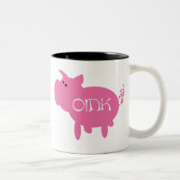 Oink rosa Schwein-Tasse