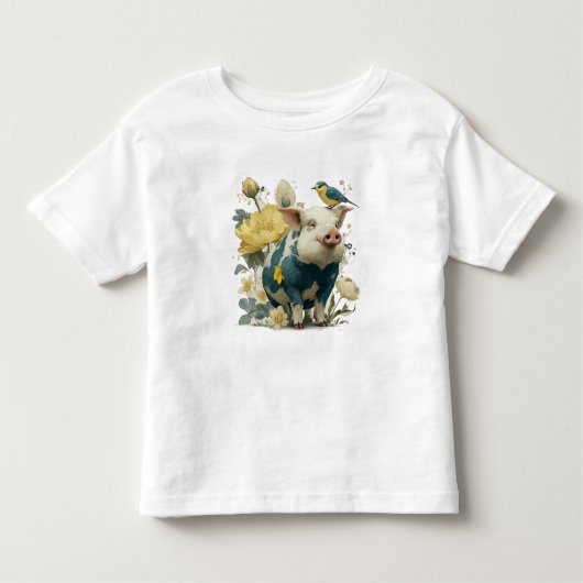 Oink-tastisch: Fun Pig Design Kleinkind T-shirt (Vorderseite)