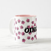 Oink! Zweifarbige Tasse (Vorderseite Links)
