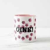 Oink! Zweifarbige Tasse (Mittel)
