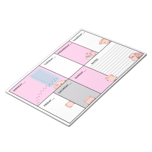 Oinky A4 Wochenplaner / Notizblock (angewinkelt)