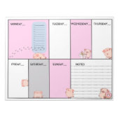 Oinky A4 Wochenplaner / Notizblock (Vorderseite)