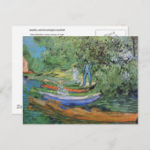 Oise Bank in Auvers, Vincent van Gogh Postkarte (Vorne/Hinten)
