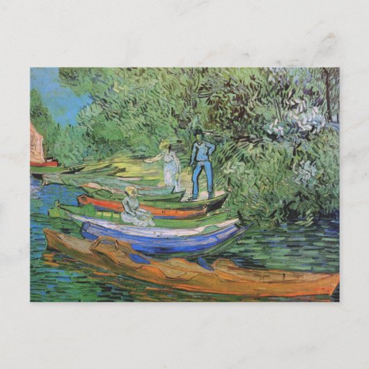 Oise Bank in Auvers, Vincent van Gogh Postkarte (Vorderseite)