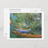 Oise Bank in Auvers, Vincent van Gogh Postkarte (Vorne/Hinten)