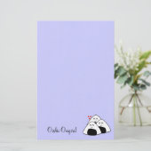Oishii Onigiri stationär (Lavendel) Briefpapier (Stehend Vorderseite)