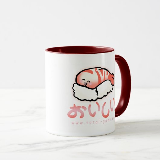 Oishii Sushi-Kaffeetasse Tasse (VorderseiteRechts)