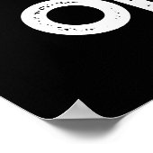 Oister Funny Animal Oyster Pun Dark BG Poster (Ecke)