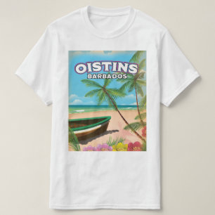 Oistins Barbados Vintages Strandposter T-Shirt