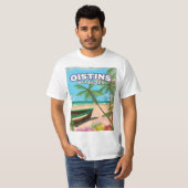 Oistins Barbados Vintages Strandposter T-Shirt (Vorne ganz)