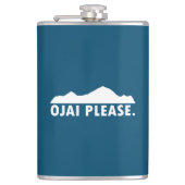 Ojai California Bitte Flachmann (Vorderseite)