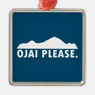 Ojai California Bitte Ornament Aus Metall