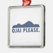 Ojai California Bitte Ornament Aus Metall (Links)