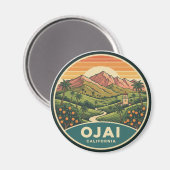 Ojai California Magnet (Vorderseite/Rückseite)
