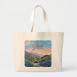 Ojai California Topa Topa Berge Landschaft Jumbo Stoffbeutel