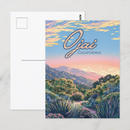 Ojai California Topa Topa Berge Landschaft Postkarte