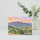 Ojai California Travel Postkarte (Stehend Vorderseite)