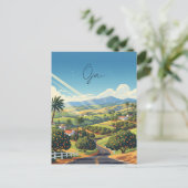Ojai California Travel Postkarte (Stehend Vorderseite)