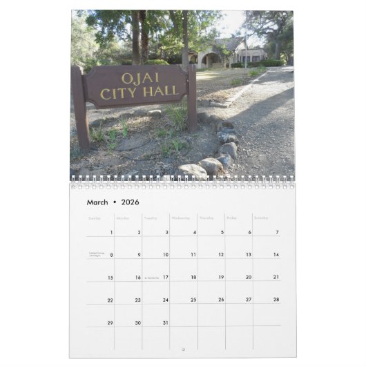 Ojai Kalender (Mär 2026)