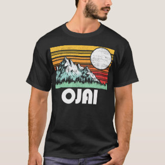 Ojai Kalifornien Berge Amp Sonne Retro T-Shirt