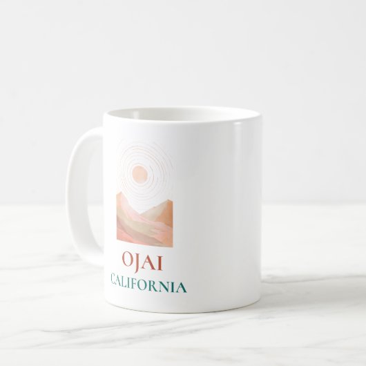 Ojai - Kalifornien Kaffeetasse (Vorderseite Links)