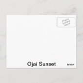 Ojai Sunset Postkarte (Rückseite)