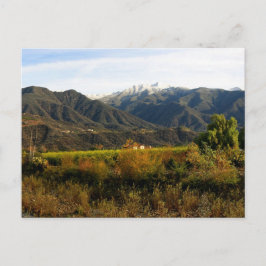 Ojai-Tal mit Schnee Postkarte