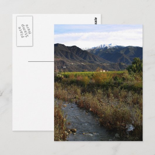 Ojai Tal Postkarte (Vorne/Hinten)