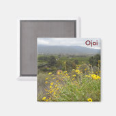 Ojai Valley, Kalifornien Magnet (Vorderseite/Rückseite)
