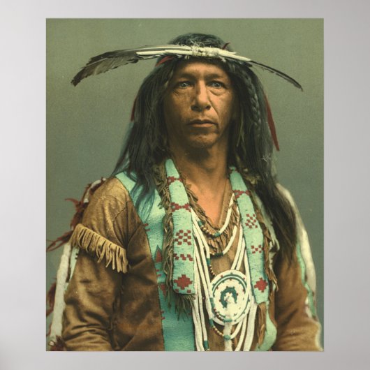 Ojibwa Brave, Arrowmaker Poster (Vorne)