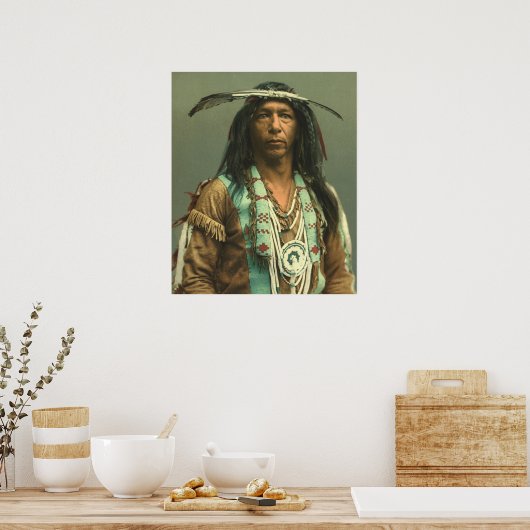 Ojibwa Brave, Arrowmaker Poster (Küche)