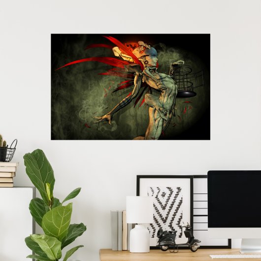 Ojibwe Asabikeshiinh Poster (Heimbüro)