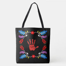 Ojibwe Floral Motif MMIW Black
