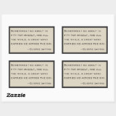 Ojibwe-Sprichwort - Die Sopranos Rechteckiger Aufkleber (Blatt)