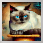 Ojos Azules Cat Poster (Vorne)