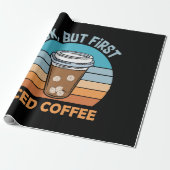 ok aber erst Eiskaffee Geschenkpapier (Ungerollt)
