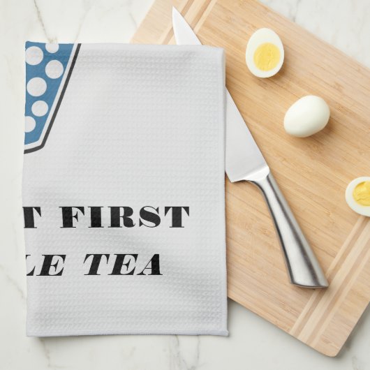 Ok, aber First Bubble Tee Custom Geschirrtuch (Viertel Falte)