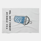 Ok, aber First Bubble Tee Custom Geschirrtuch (Horizontal)