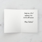 OK Boomer Bad Santa Funny Weihnachten Karte (Innenseite)