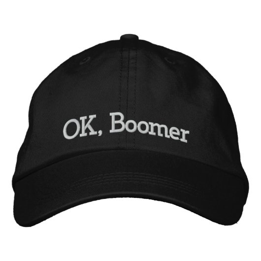 Ok, Boomer | Bestickte Baseballkappe (Vorderseite)