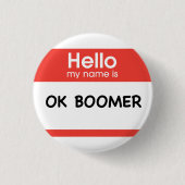 OK BOOMER BUTTON (Vorderseite)