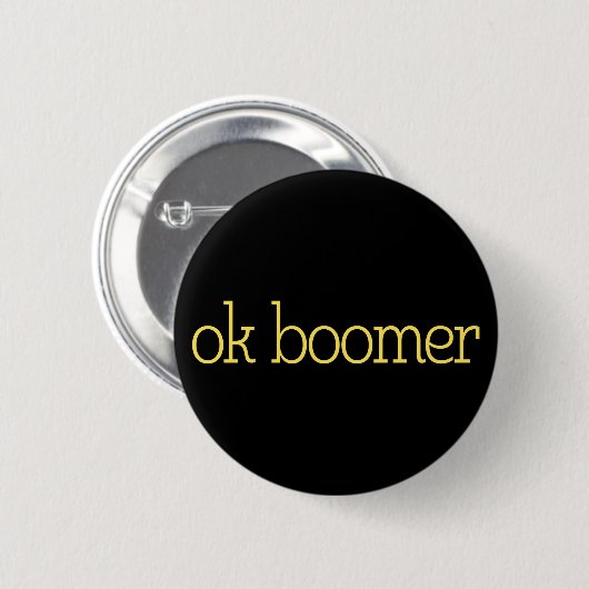 Ok Boomer. Button (Vorne & Hinten)