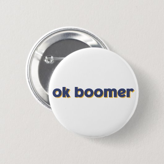 Ok Boomer. Button (Vorne & Hinten)