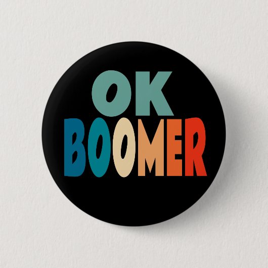 Ok Boomer Button (Vorderseite)