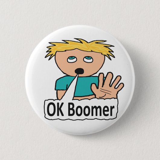 OK Boomer Button (Vorderseite)